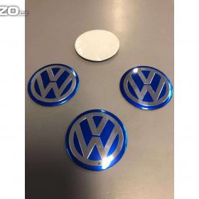 56 mm Středové pokličky / samolepky kola VW modré / 15847589
