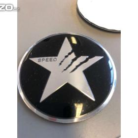 Foto inzerátu Středové pokličky / samolepky alu kol SPEED hvězda stříbrná