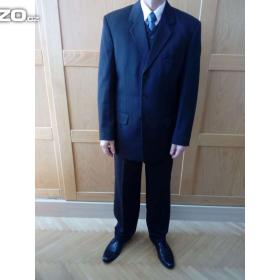 Prodám zánovní pánský černý oblek. / 15941541
