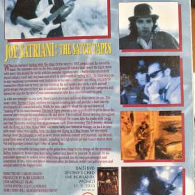 Foto inzerátu DVD - JOE SATRIANI - The Satch Tapes