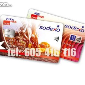 Foto inzerátu Koupím Flexipass, Edenred MULTI, Unišek+, karty, stravenky na jídlo