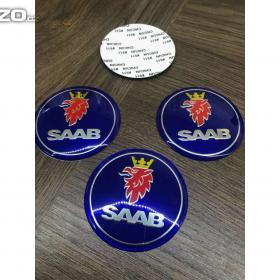 Fotka k inzerátu Středové pokličky / samolepky alu kola SAAB 65 mm / 13862989