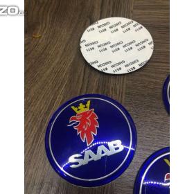 Foto inzerátu Středové pokličky / samolepky alu kola SAAB 65 mm