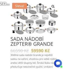Prodám velkou sadu nádobí ZEPTER Grand / 16066079