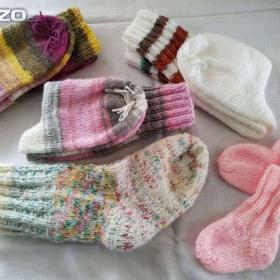 Fotka k inzerátu Ručně pletené teplé (příze) ponožky. / 18326561