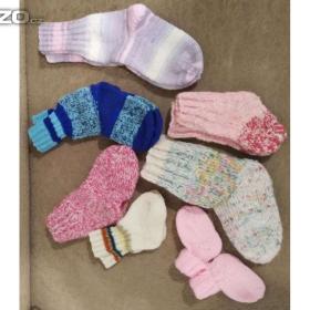 Foto inzerátu Ručně pletené teplé (příze) ponožky.