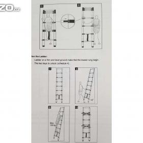 Foto inzerátu Hliníkový teleskopický multifunkční žebřík