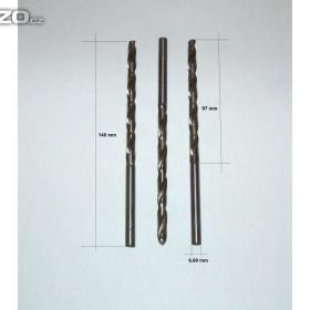 Vrták 6,6 mm s válcovou stopkou, dlouhý HSS, PN 2916 / 16292131