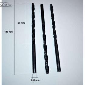 Vrták 6,5 mm s válcovou stopkou, dlouhý HSS, PN 2916 / 16292158