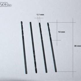 Foto inzerátu Vrták  1,1 mm s válcovou stopkou C, HSS, ČSN 221121 (NOVÝ)