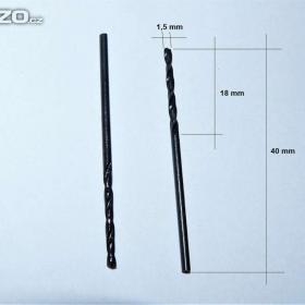 Foto inzerátu Vrták  1,5 mm s válcovou stopkou C, HSS, ČSN 221121 (NOVÝ)