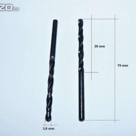 Vrták 3,6 mm s válcovou stopkou, HSS, ČSN 221121 (NOVÝ) / 16327209