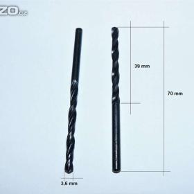Vrták 3,6 mm s válcovou stopkou, HSS, ČSN 221121 (NOVÝ) / 16327209