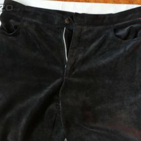 Foto inzerátu Zánovní černé manchestrové kalhoty
