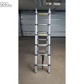 Foto inzerátu Teleskopický hliníkový žebřík / štafle -1 x 3,8m / 2 x 1,9m