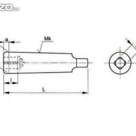 Foto inzerátu Redukční pouzdro Mk2x6,3 s kuž. stopkou a vnitř. čtyřhranem