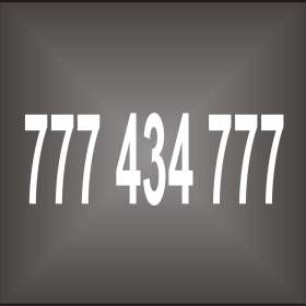 VIP mobilní číslo 777 4x4 777 / 16892004