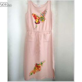 Foto inzerátu Budete IN - lněné malované šaty !