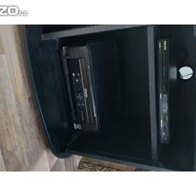 Foto inzerátu Černobílá starší obývací stěna + černý Tv stolek