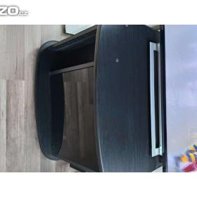 Foto inzerátu Černobílá starší obývací stěna + černý Tv stolek