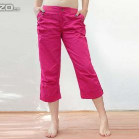 Fotka k inzerátu Tmavě růžové tříčtvrteční kalhoty vel. L / 17265309