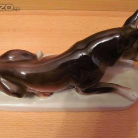 Foto inzerátu Retro porcelánový pes