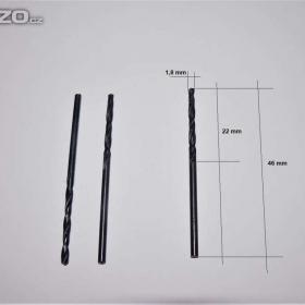 Foto inzerátu Vrták  1,8 mm s válcovou stopkou, HSS, ČSN 221121 (NOVÝ)