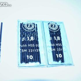 Foto inzerátu Vrták  1,8 mm s válcovou stopkou, HSS, ČSN 221121 (NOVÝ)