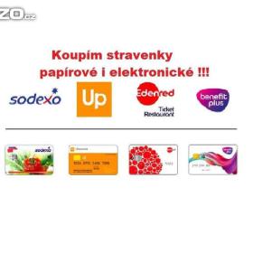 Foto inzerátu ČR - OSTRAVA, BRNO, PRAHA, OLOMOUC, BŘECLAV - KOUPÍM BENEFITY, POUKÁZKY A STRAVENKY