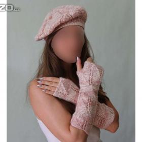 Ručně pletený set- baret a návleky / 17368307