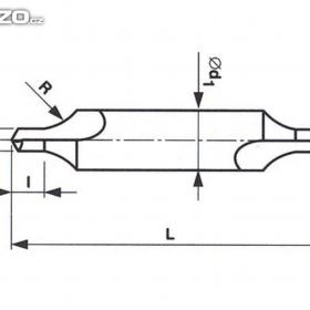 Foto inzerátu NAVRTÁVÁK - Vrták středící 60°, 1 mm - tvar R , LEVÝ