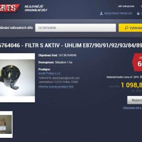 Fotka k inzerátu palivový filtr s aktivním uhlím / 18161042