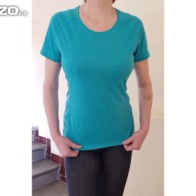 Foto inzerátu Nové dámské tyrkysové fitness funkční tričko - vel. L