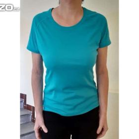 Fotka k inzerátu Nové dámské tyrkysové fitness funkční tričko -  vel. L / 19109544