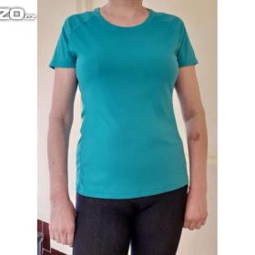 Foto inzerátu Nové dámské tyrkysové fitness funkční tričko - vel. L