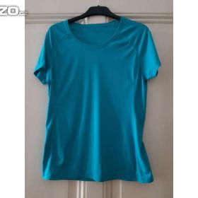 Foto inzerátu Nové dámské tyrkysové fitness funkční tričko - vel. L