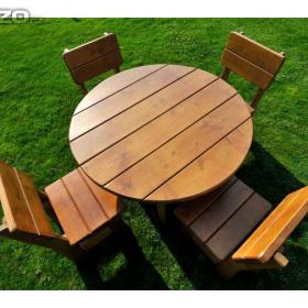 Foto inzerátu Dřevěný nábytek kulatý