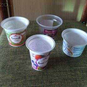 Fotka k inzerátu Kelímky od jogurtů na sazenice pro zahrádkáře / 17525095