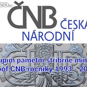 Fotka k inzerátu Koupim pametni stribrne mince CNB proof 1993 -  2004 / 18605267