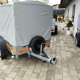 Foto inzerátu Kolečko zdarma,DOVEZEME, SKLÁPĚCÍ,270X130cm,  s plachtou a konstrukcí, rychlost 130km. 