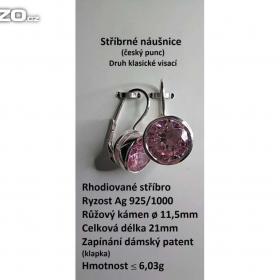 Fotka k inzerátu Nové stříbrné náušnice (925/1000) ČR punc / 19524098