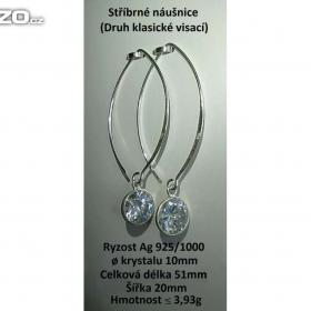 Fotka k inzerátu Nové stříbrné náušnice (925/1000) / 19676484