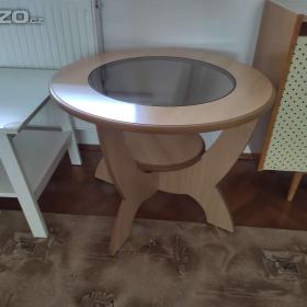 Fotka k inzerátu Konferenční stolek kulatý -  75 x 58 cm / 19511813