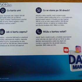 Foto inzerátu O2 SIM karta 100 GB, aktivována 2024. 