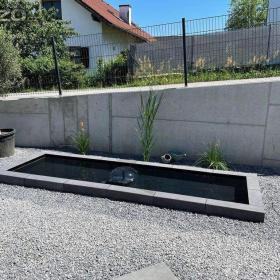 Obdélníková sklolaminátová nádoba. Rybník. XXL  / 17691192