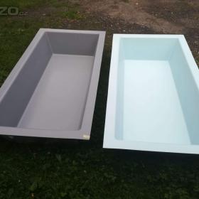 Foto inzerátu Obdélníková sklolaminátová nádoba 100x200cm