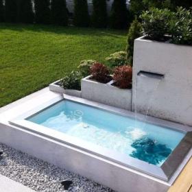 Obdélníková sklolaminátová nádoba 120x240 cm Rybník. / 17691243