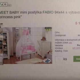 Foto inzerátu Prodám postýlku