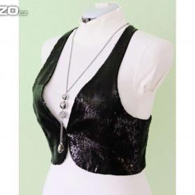 Foto inzerátu Nová flitrová společenská vesta vel.L