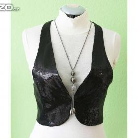 Foto inzerátu Nová flitrová společenská vesta vel.L